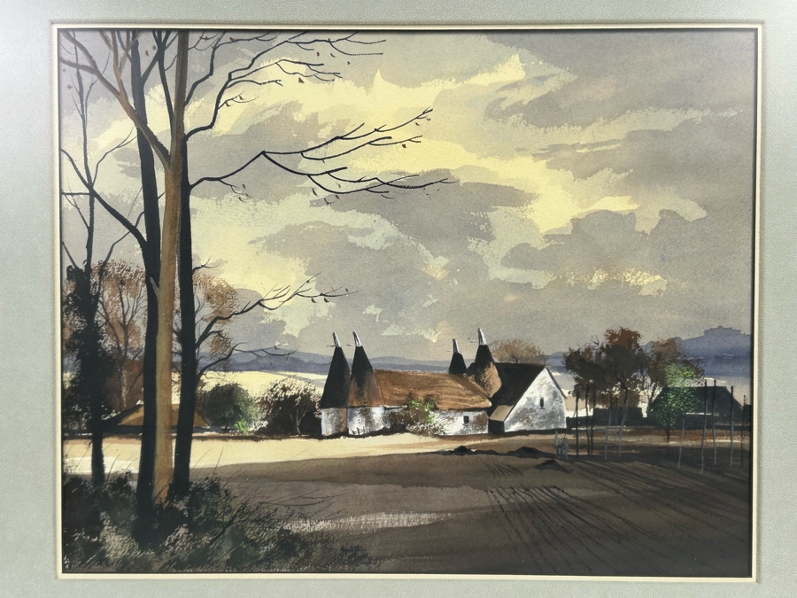 Norman Teeling (B. 1944, Ireland) Original Watercolor Painting 17.5 X 14 Framed 24.5 X 21 [FR] [Photo 1]