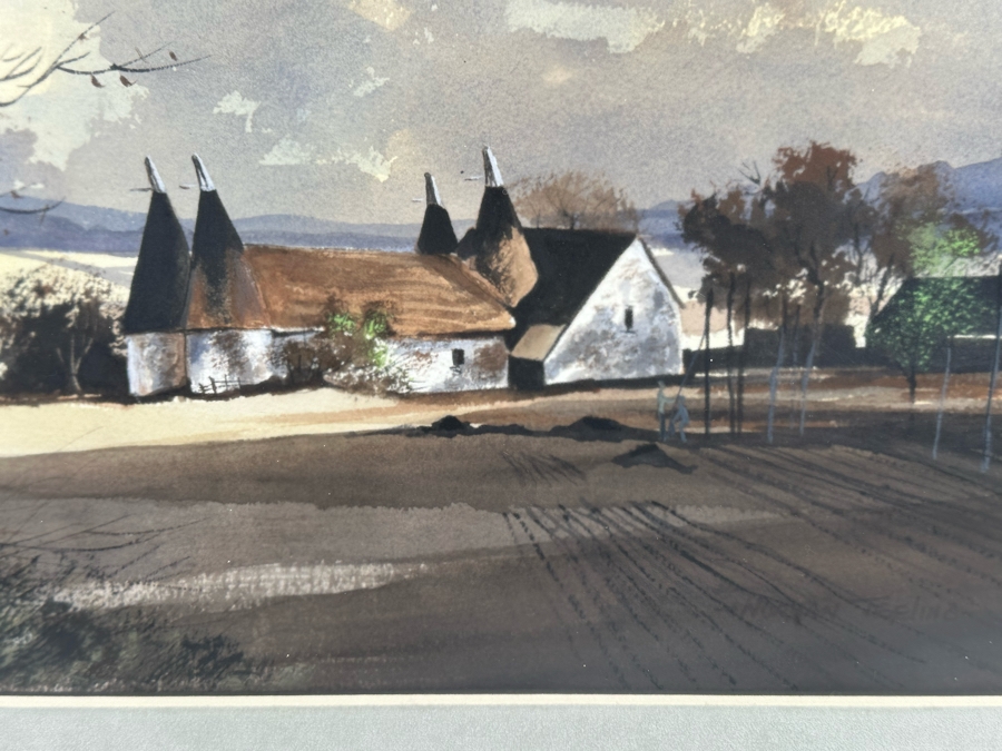 Norman Teeling (B. 1944, Ireland) Original Watercolor Painting 17.5 X 14 Framed 24.5 X 21 [FR] [Photo 5]