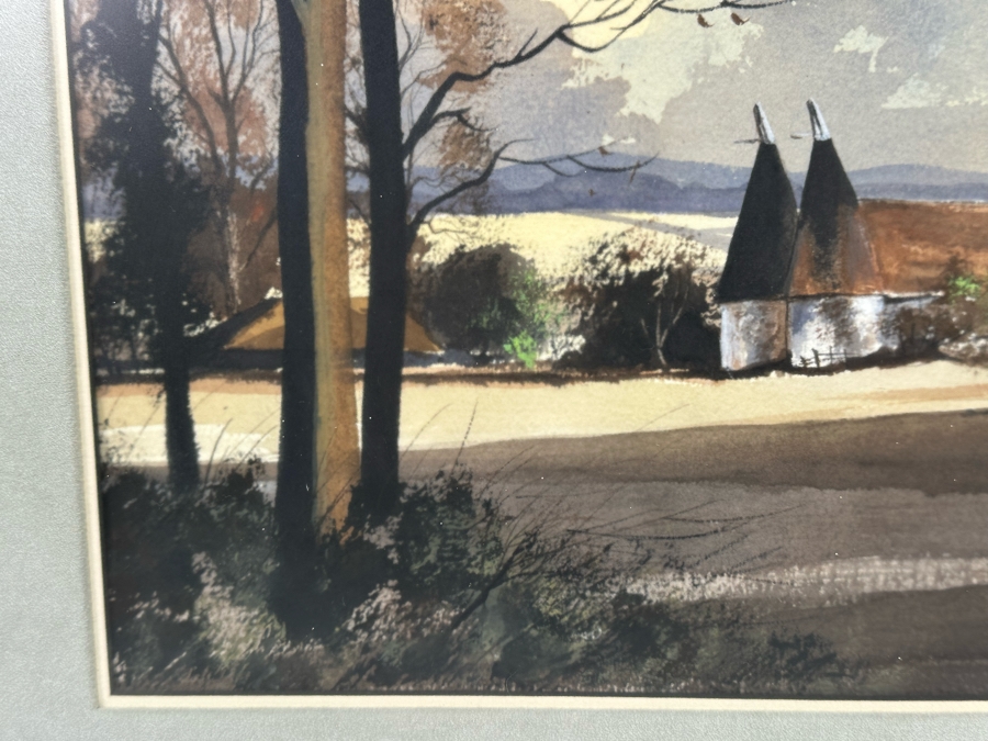 Norman Teeling (B. 1944, Ireland) Original Watercolor Painting 17.5 X 14 Framed 24.5 X 21 [FR] [Photo 7]