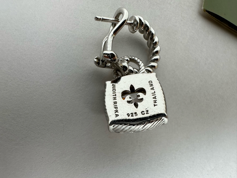 Judith Ripka Sterling Silver Earrings 12g [Photo 6]