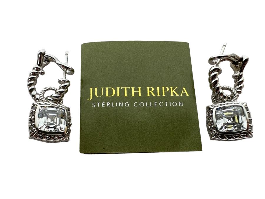 Judith Ripka Sterling Silver Earrings 12g