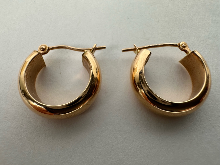 14K Gold Earrings 1.3g