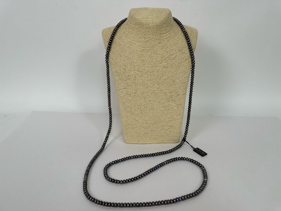 Beautiful Long 60' Honora Collection Pearl Necklace New With Tags [Photo 9]