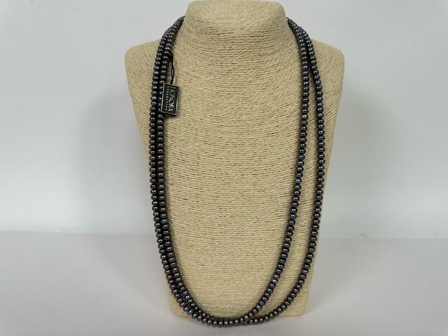 Beautiful Long 60' Honora Collection Pearl Necklace New With Tags [Photo 3]