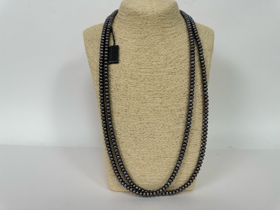 Beautiful Long 60' Honora Collection Pearl Necklace New With Tags [Photo 4]