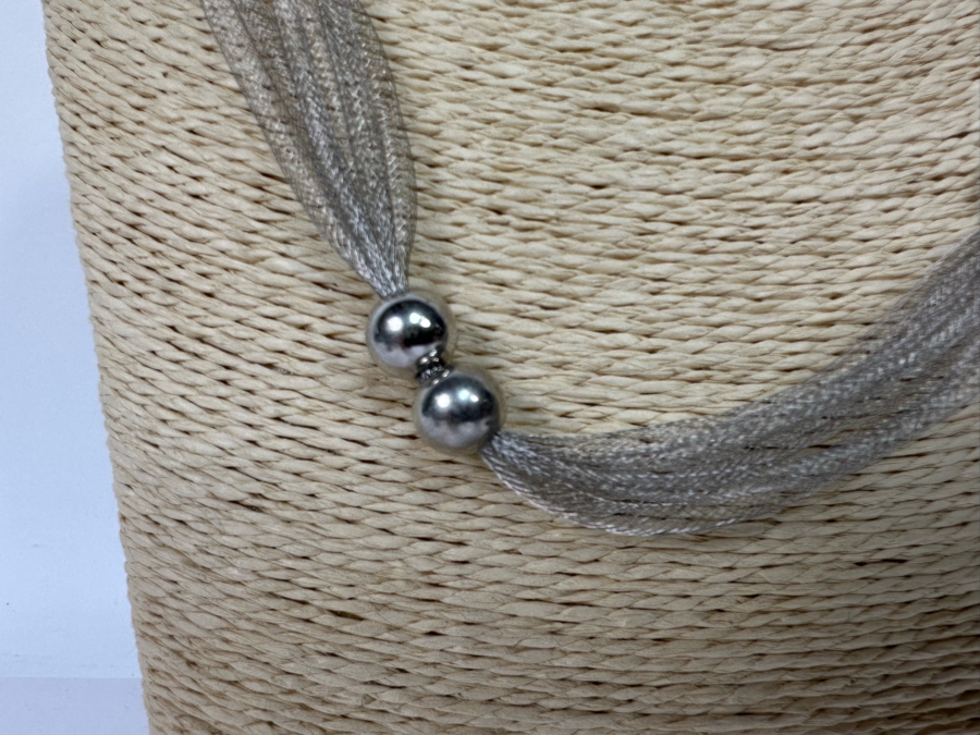Sterling Silver Milor Italian 18' Necklace 11.8g [Photo 4]