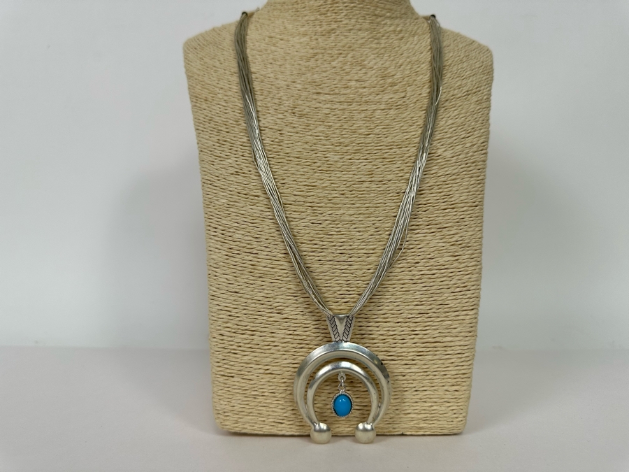 Sterling Silver Pendant With Liquid Sterling Silver Multi-Strand 24' Necklace [Photo 3]