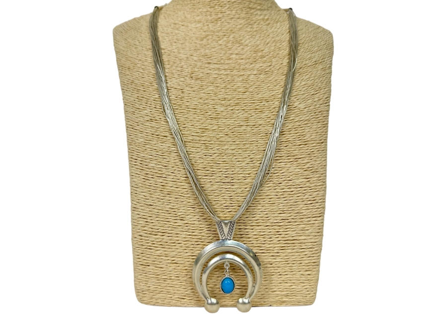 Sterling Silver Pendant With Liquid Sterling Silver Multi-Strand 24' Necklace [Photo 1]