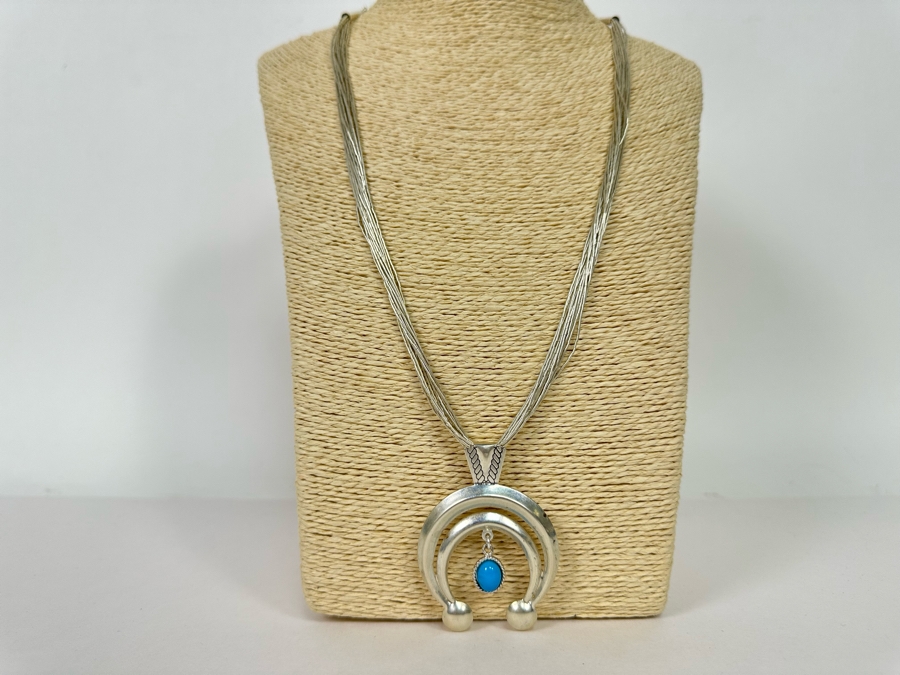 Sterling Silver Pendant With Liquid Sterling Silver Multi-Strand 24' Necklace [Photo 2]