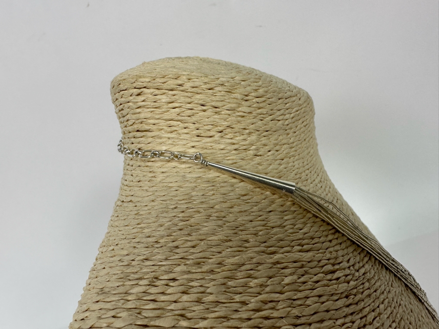 Sterling Silver Pendant With Liquid Sterling Silver Multi-Strand 24' Necklace [Photo 5]