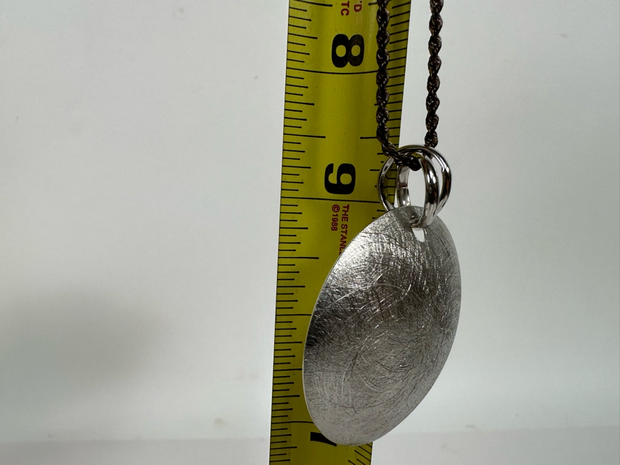 Large Sterling Silver Milor Italy Pendant With Sterling Silver 18' Chain Necklace 19.8g [Photo 10]