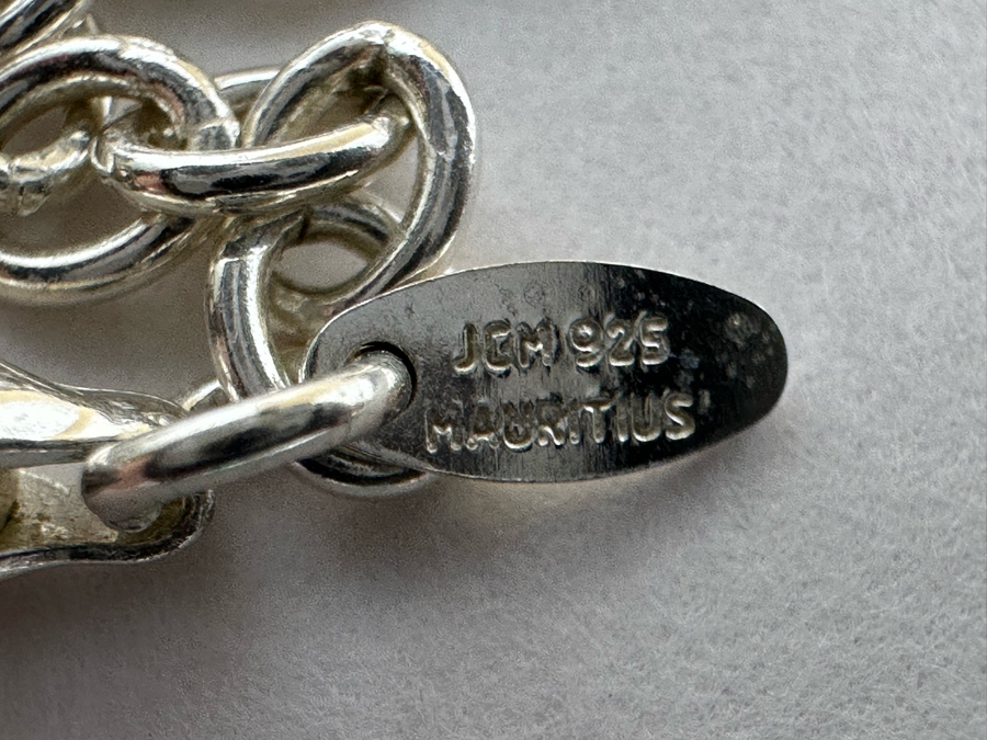 Sterling Silver Nautical Themed Charm 18' Necklace 30.5g [Photo 11]