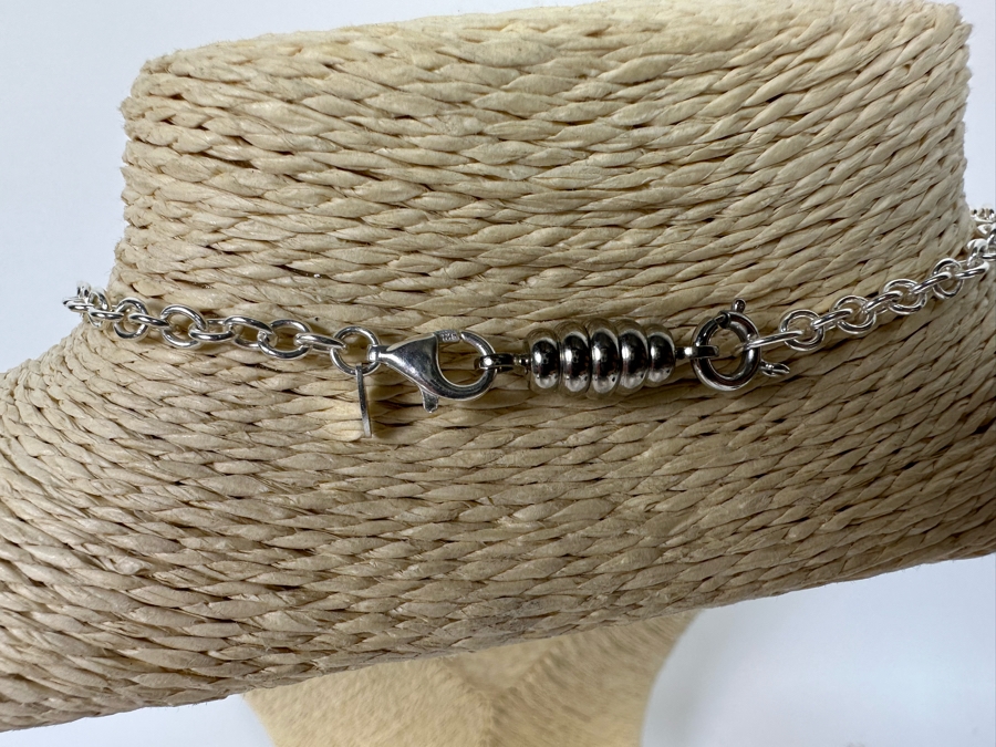 Sterling Silver Nautical Themed Charm 18' Necklace 30.5g [Photo 8]