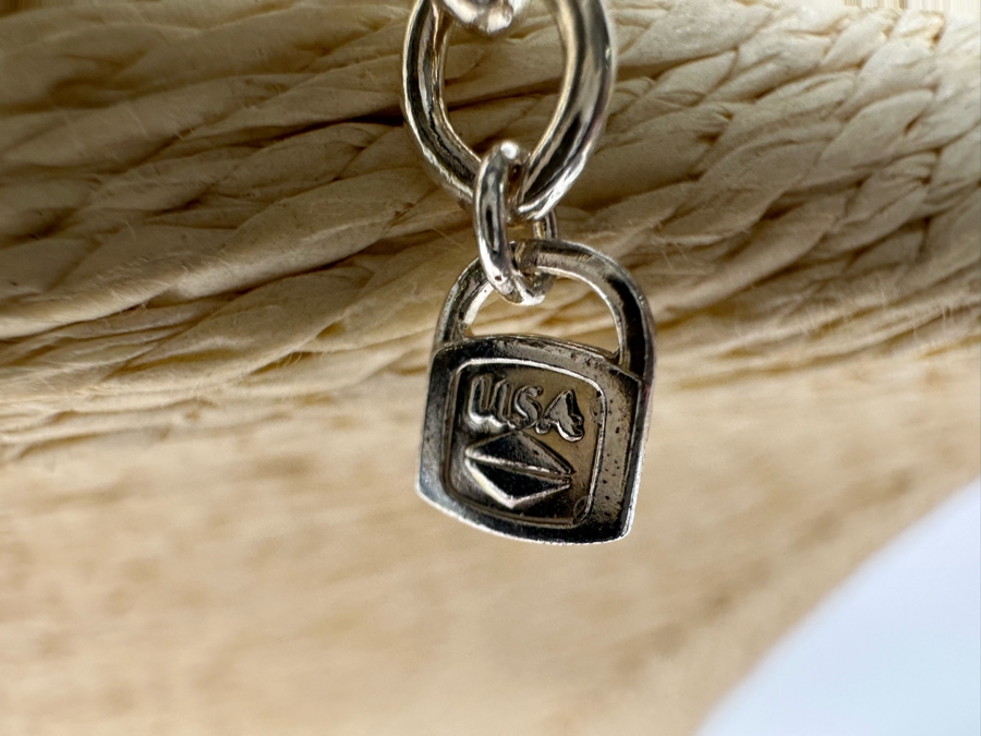 .999 Pure Silver Heart Pendant Multi-Strand 18' Chain Necklace Signed 41.4g [Photo 10]