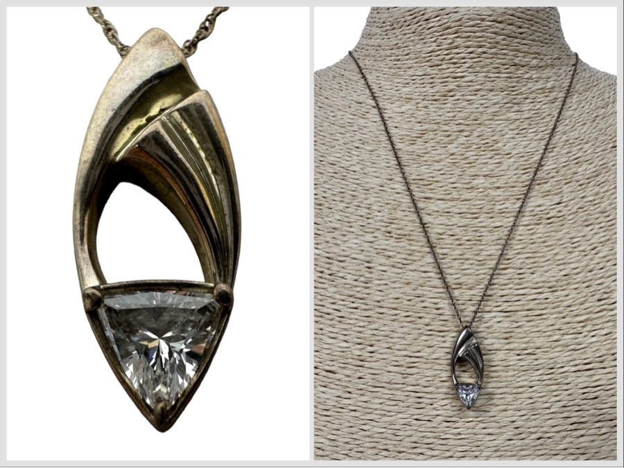 Sterling Silver Pendant With Sterling Silver 18' Necklace 4g [Photo 1]