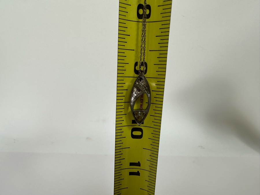 Sterling Silver Pendant With Sterling Silver 18' Necklace 4g [Photo 11]