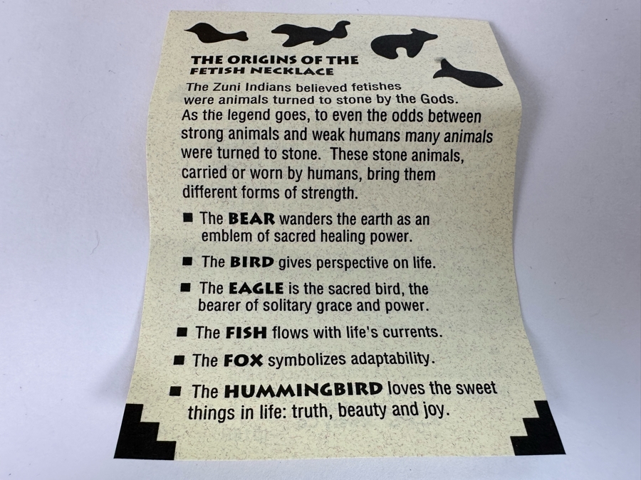 Carved Stone Fetish 28' Necklace [Photo 16]