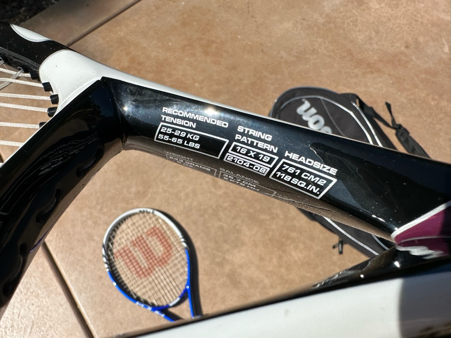 Wilson Karophite Black Tennis Racket And Wilson BLX Tennis Racket [CR] [Photo 5]