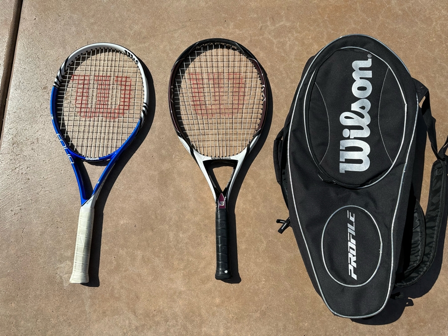 Wilson Karophite Black Tennis Racket And Wilson BLX Tennis Racket [CR] [Photo 1]