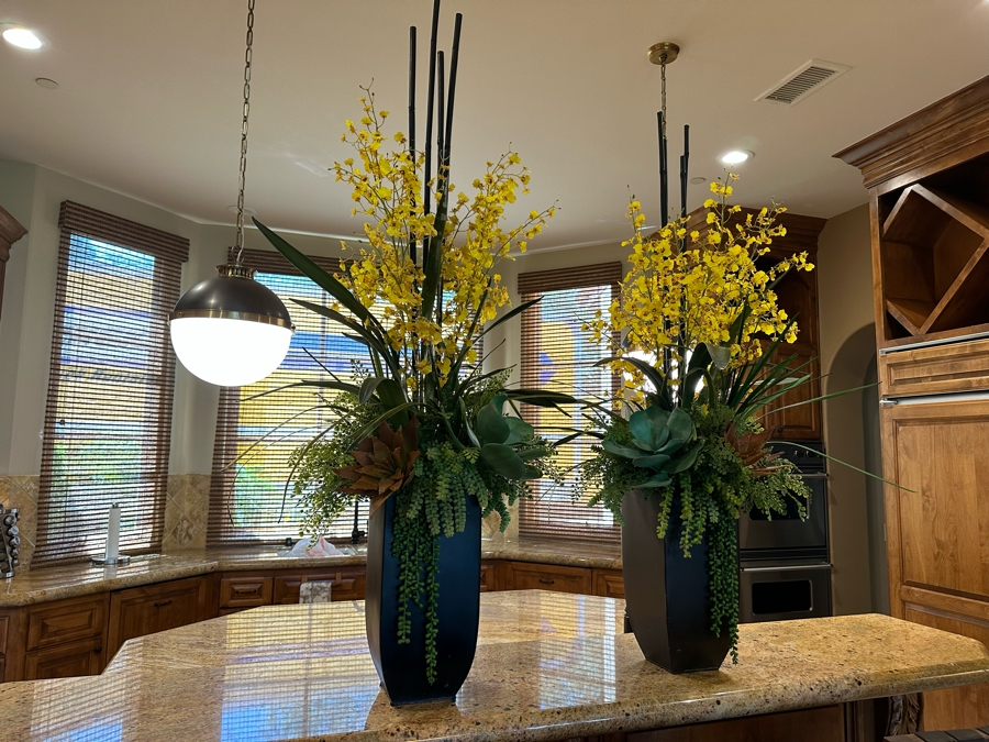 Pair Of Artificial Indoor Plants 58H [CR] [Photo 1]