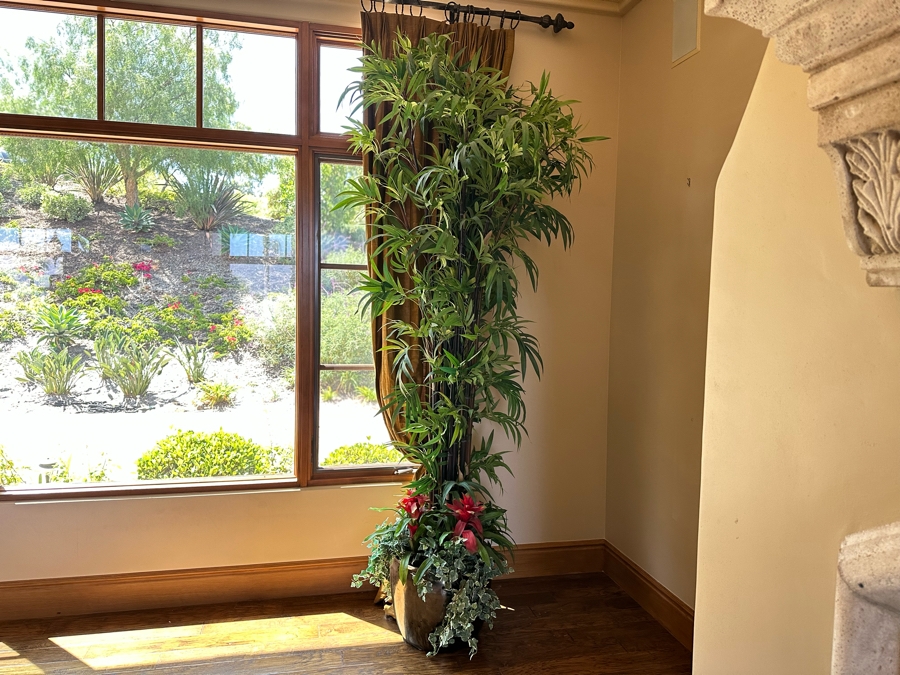 Pair Of Large Artificial Indoor Bamboo Plants 114H [CR] [Photo 2]