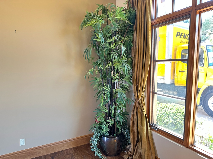 Pair Of Large Artificial Indoor Bamboo Plants 114H [CR] [Photo 4]