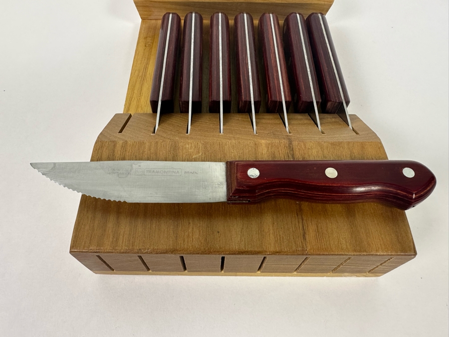 Tramontina Brazil Steak Knives With Holder 8 X 12 X 2 [Photo 3]