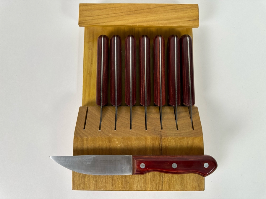 Tramontina Brazil Steak Knives With Holder 8 X 12 X 2 [Photo 2]