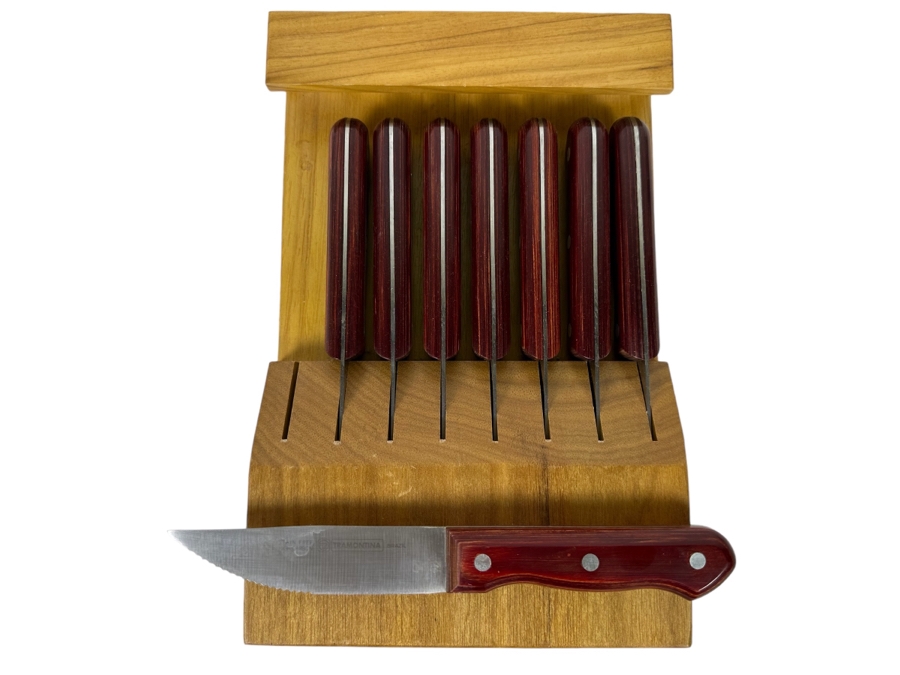 Tramontina Brazil Steak Knives With Holder 8 X 12 X 2 [Photo 1]