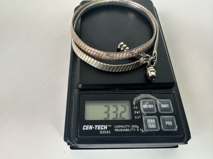 Elegant Sterling Silver Milor Italian 16' Necklace 33.2g [Photo 7]