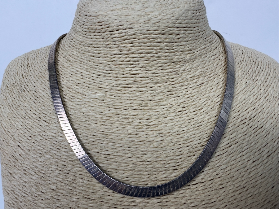 Elegant Sterling Silver Milor Italian 16' Necklace 33.2g [Photo 2]