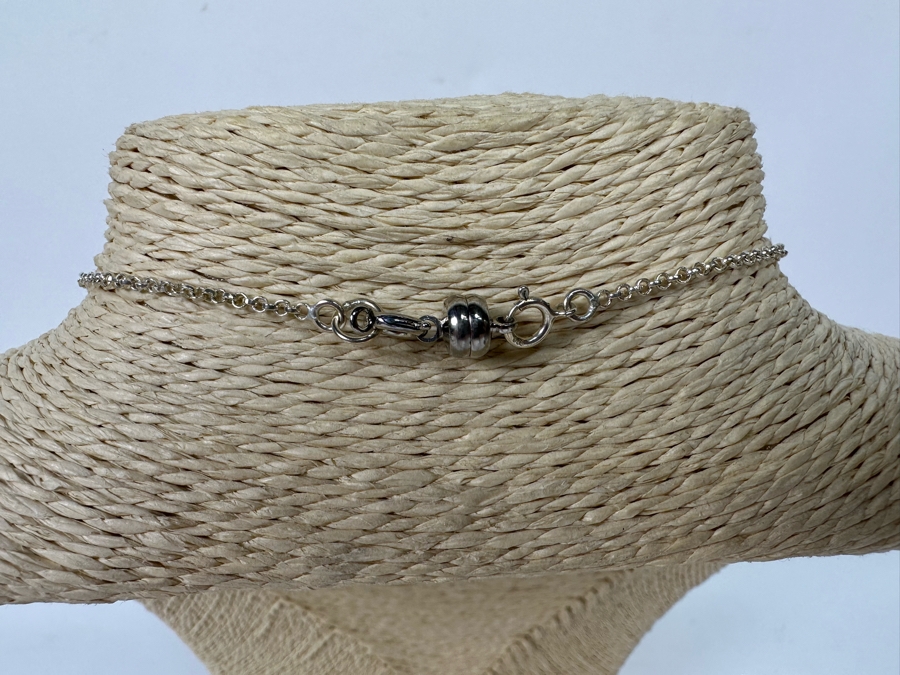 Stunning Sterling Silver Pendant 18' Chain Necklace From Thailand 10.2g [Photo 11]