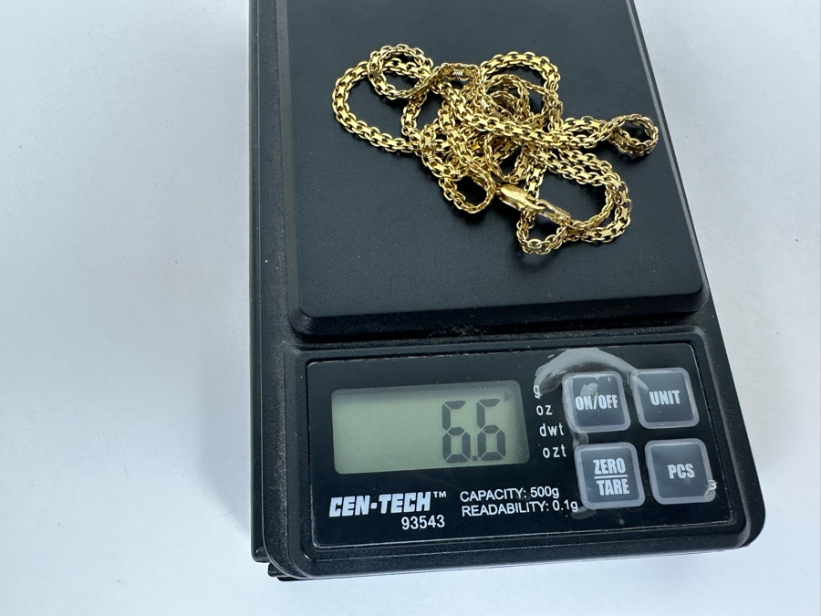 14K Gold Italian 24' Chain Necklace 6.6g