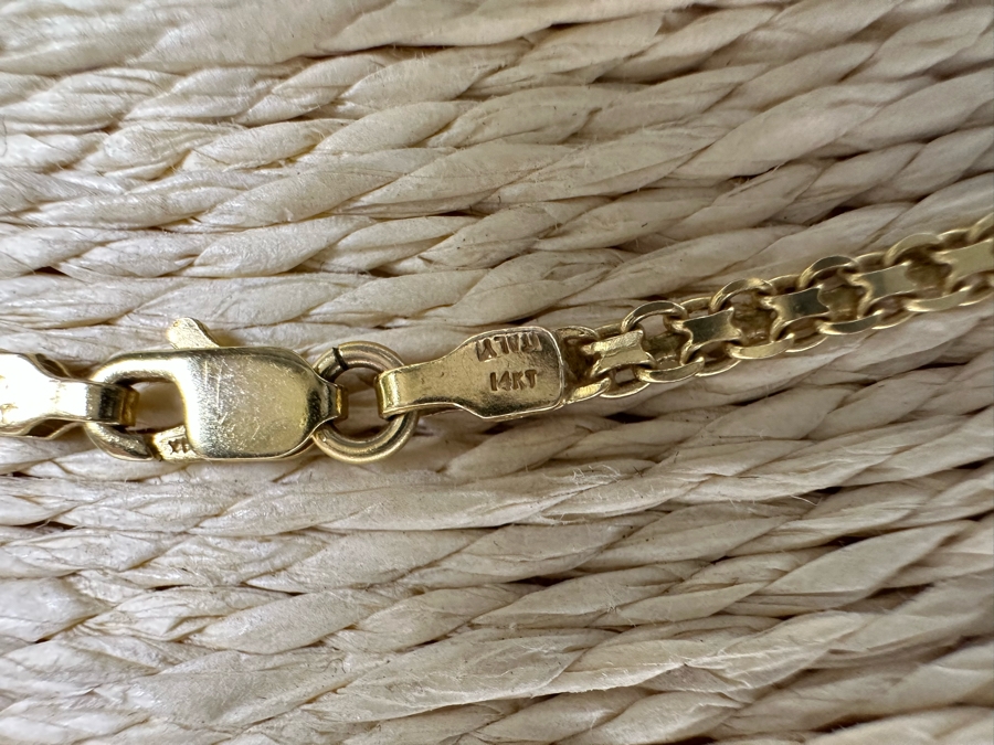 14K Gold Italian 24' Chain Necklace 6.6g [Photo 7]