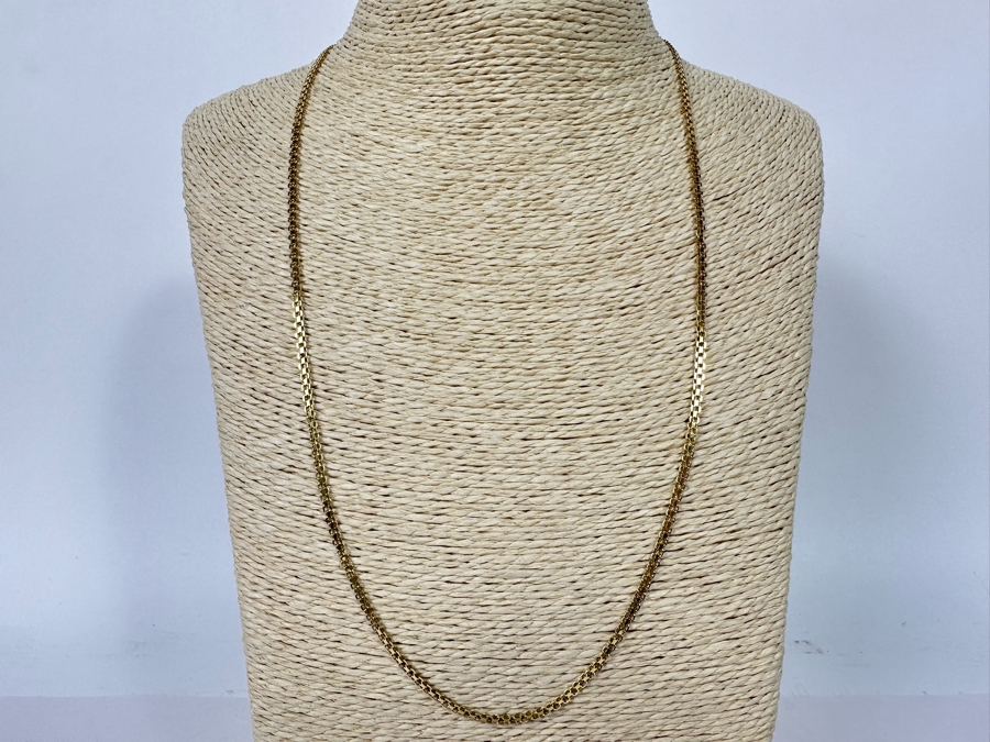 14K Gold Italian 24' Chain Necklace 6.6g [Photo 2]
