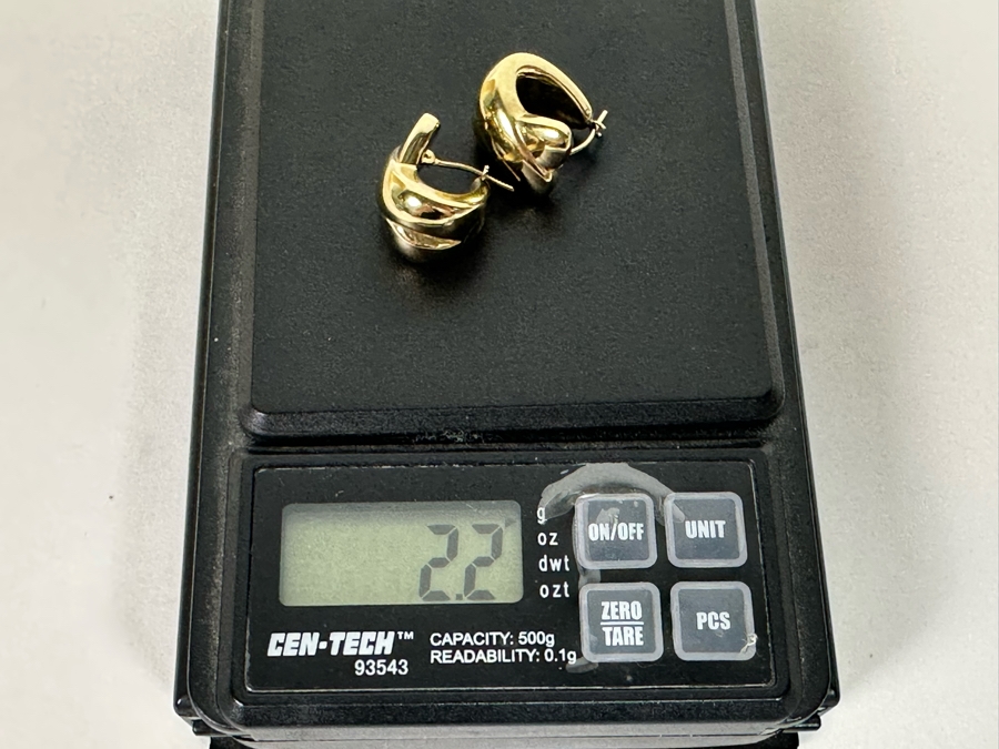 14K Gold Earrings 2.2g [Photo 7]