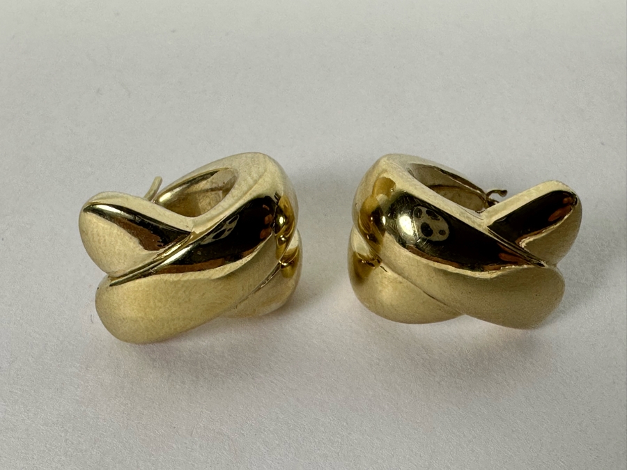 14K Gold Earrings 2.2g [Photo 3]
