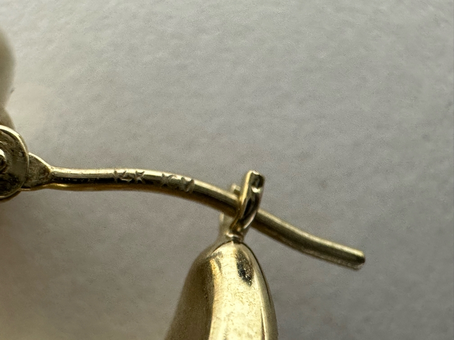 14K Gold Earrings 2.2g [Photo 6]