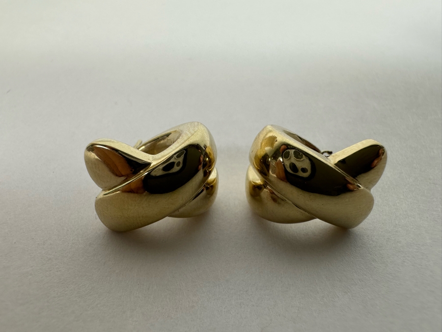 14K Gold Earrings 2.2g [Photo 5]