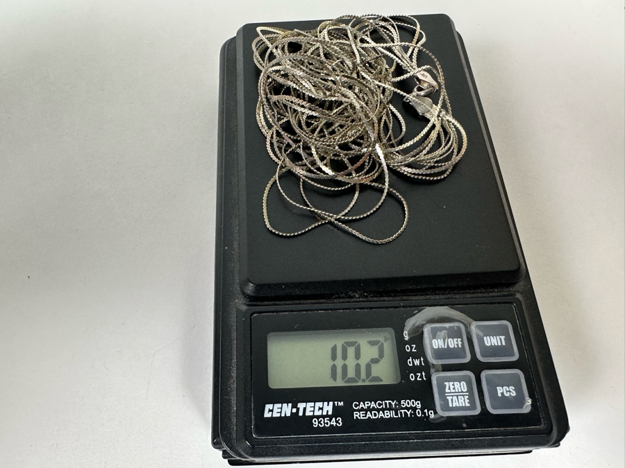 Sterling Silver Multi-Strand 22' Necklace 10.2g [Photo 8]