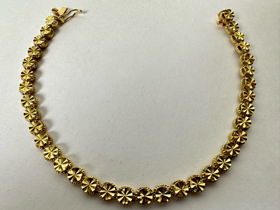 14K Gold 7' Bracelet By Bevelry Hills Gold 6.7g [Photo 3]