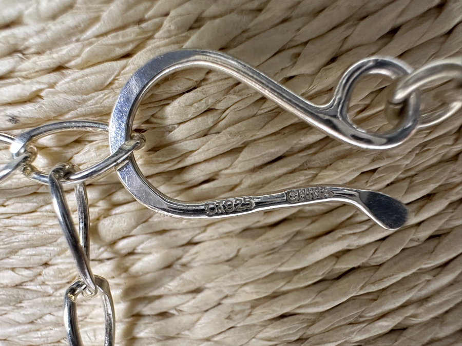 Polished Stone 18' Necklace With Sterling Silver Clasp [Photo 6]