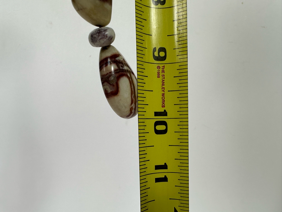 Polished Stone 18' Necklace With Sterling Silver Clasp [Photo 8]