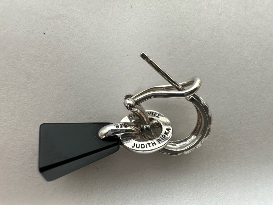 Judith Ripka Sterling Silver Earrings 5.3g [Photo 6]