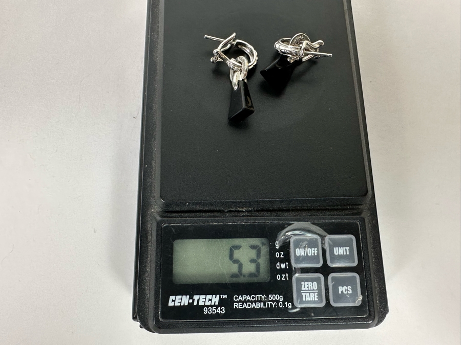 Judith Ripka Sterling Silver Earrings 5.3g [Photo 7]