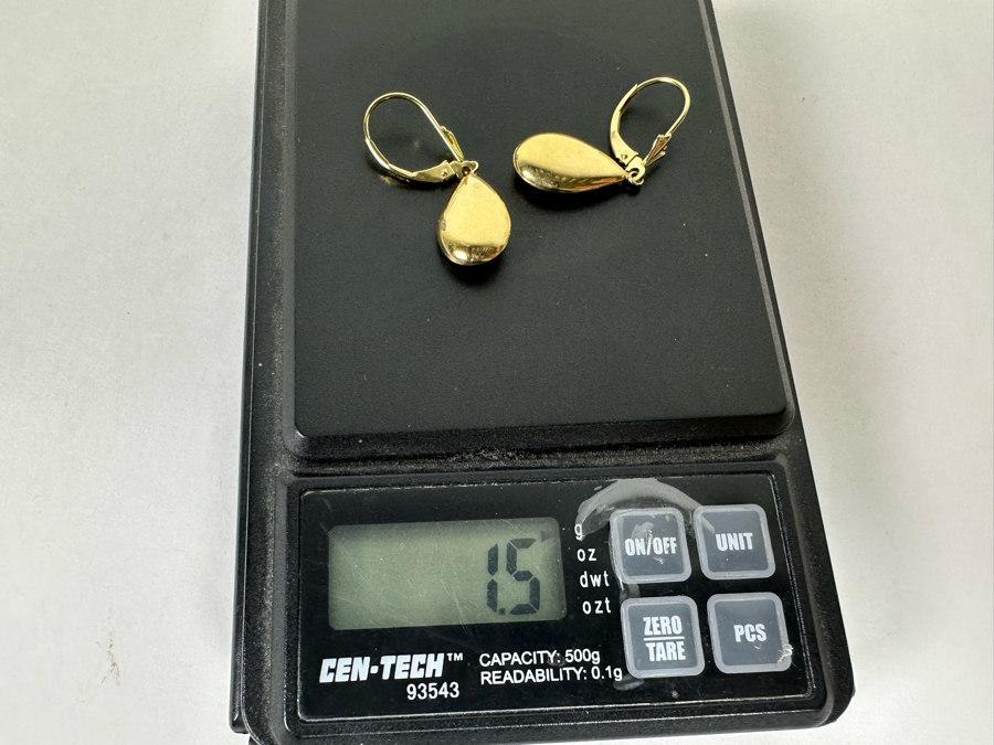 14K Gold Earrings 1.5g [Photo 9]