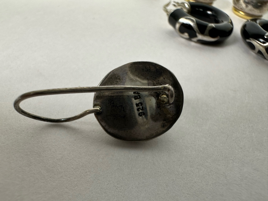 Collection Of Sterling Silver Earrings 23.6g [Photo 10]