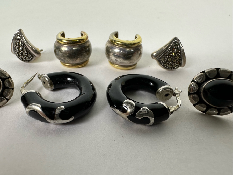 Collection Of Sterling Silver Earrings 23.6g [Photo 7]