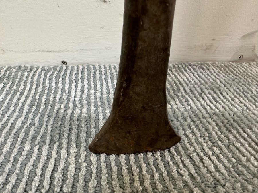 Steel Rock Pry Bar 46.5L And Vintage Spike From The Cripple River In Nome Alaska 28L [Photo 4]