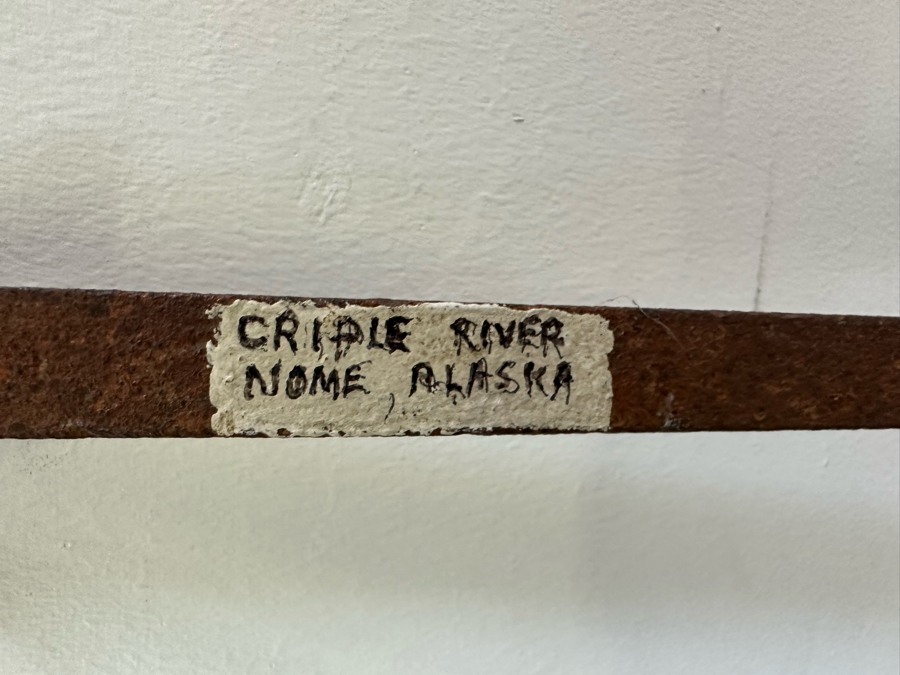 Steel Rock Pry Bar 46.5L And Vintage Spike From The Cripple River In Nome Alaska 28L [Photo 5]